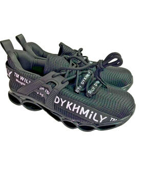 New Dykhmily Size 6Men 7.5W Black Safety Steel Toe Slip Resistant Work Shoe